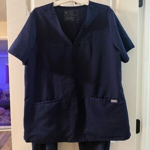 FIGS Technical Collection Scrub Set – Navy Blue (Size L)